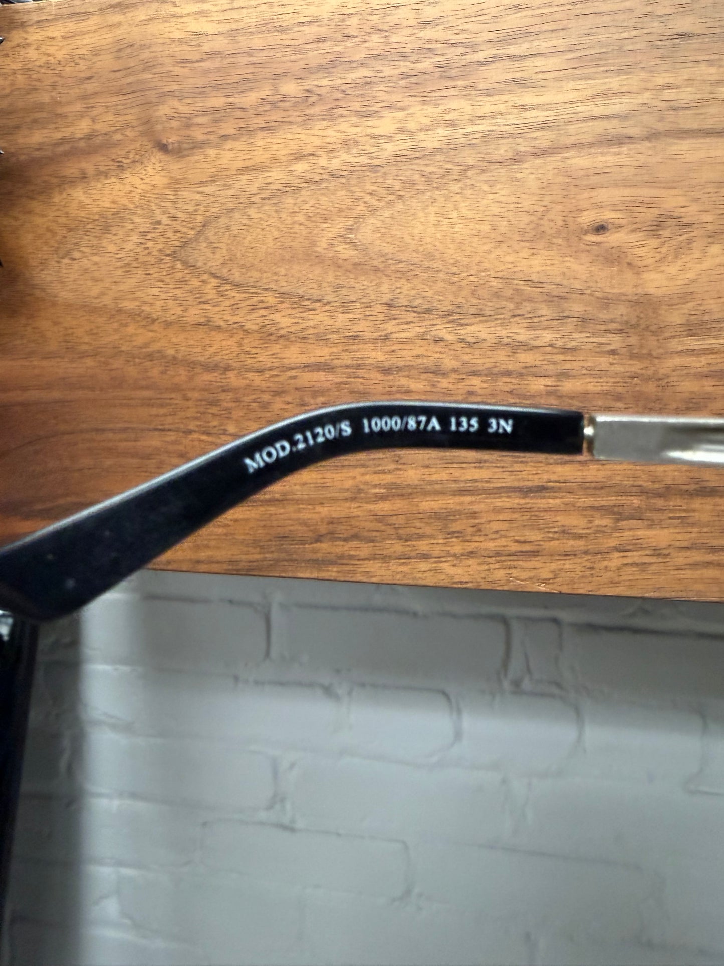 Versace Silver Frame ‘Medusa’ Icon Half Rim Sunglasses