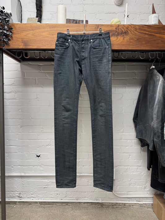 Dior Homme ‘Waxed Black’ Unaltered Skinny Denim