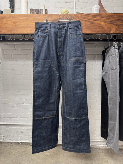 Rick Owens ‘Geth’ Double Knee 16oz Japanese Carpenter Denim
