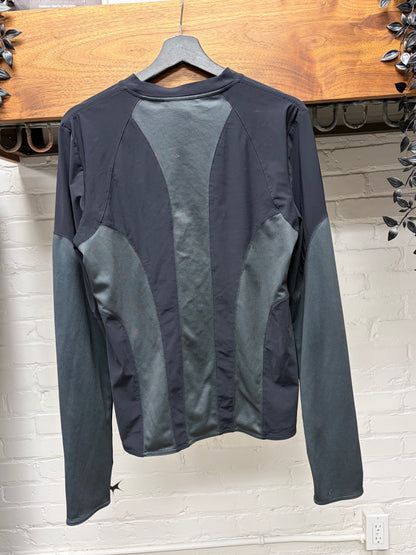 SS2025 Acne Studios ‘Technical Jersey’ Logo Black Long Sleeve Shirt