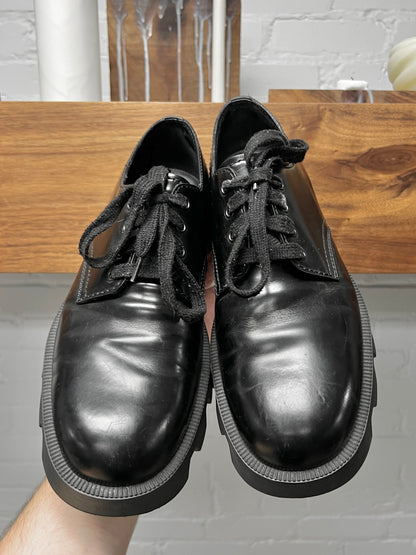 Prada ‘Monolith’ Calfskin Leather Platform Derby