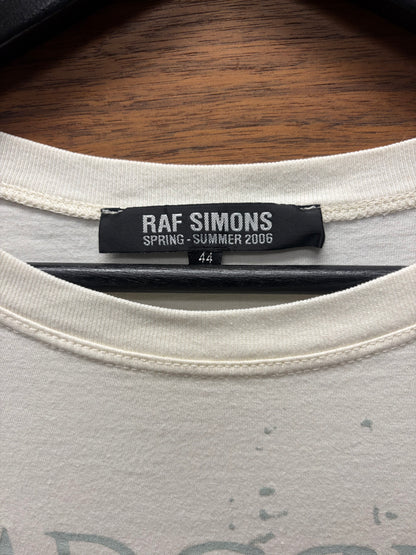 SS2006 Raf Simons ‘Aether Et Antima’ White Graphic T-Shirt