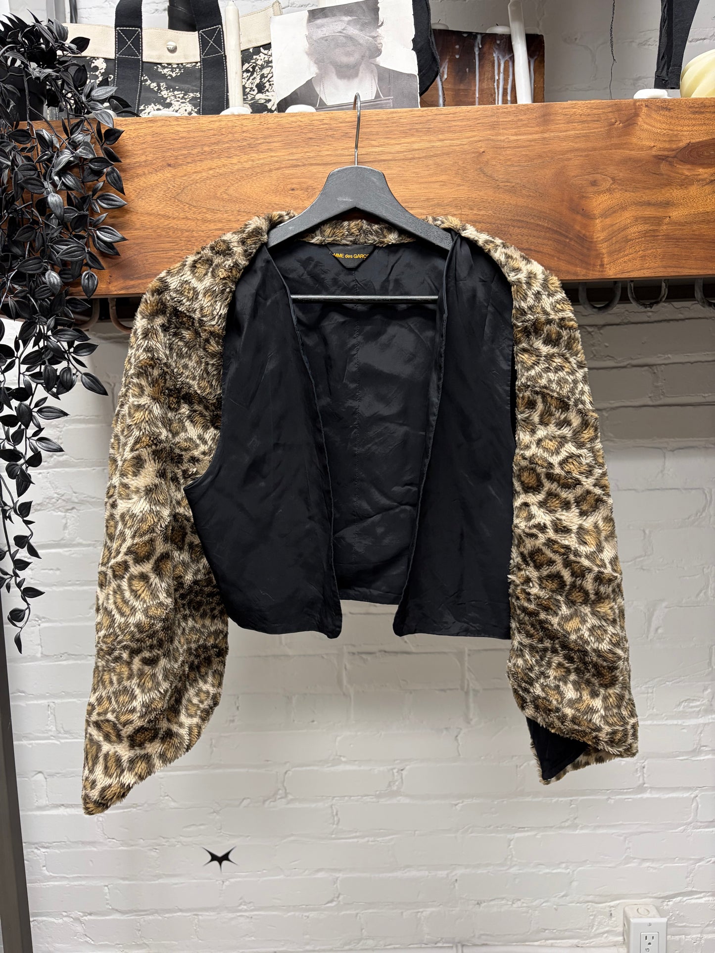 2008 Comme Des Garçons Leopard Bolero/Vest Top