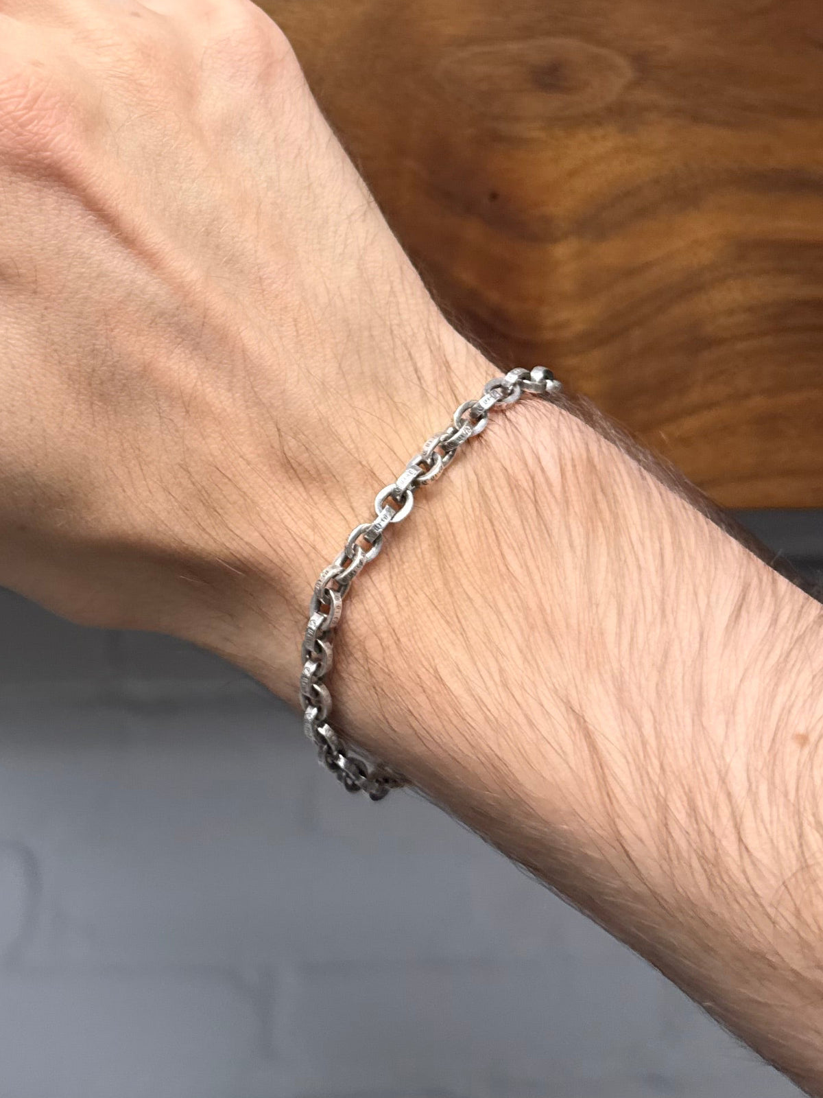 Chrome Hearts ‘Paper Chain’ .925 Silver Bracelet