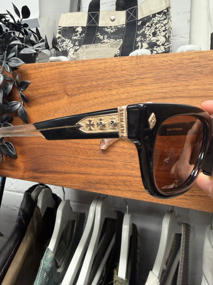 Chrome Hearts ‘Dick Fitziner’ 18K Gold Sunglasses