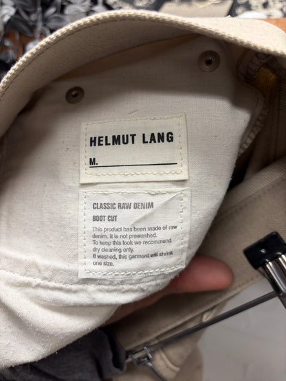 Vintage Helmut Lang ‘Sand’ Classic Raw Bootcut Denim