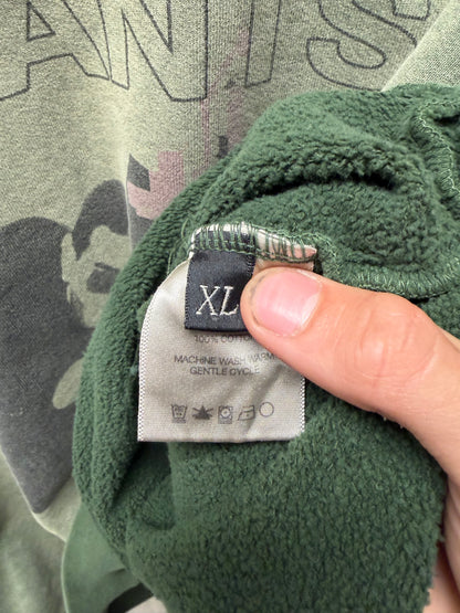 Enfants Riches Deprimes ‘Death, My Life’ Faded Green Distressed Sweatshirt