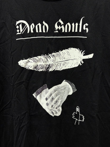 SS2019 Undercover ‘Dead Souls’ Black Feather Graphic T-Shirt