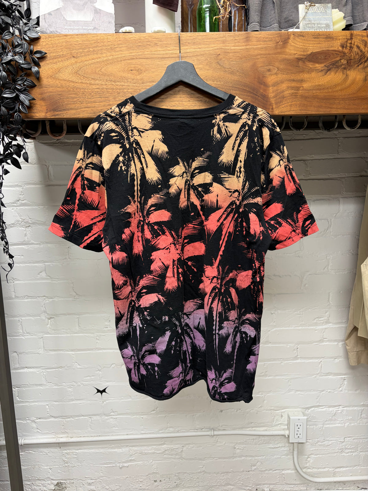 2019 Saint Laurent ‘Surf Sound’ Redux Palm Tree Graphic T-Shirt