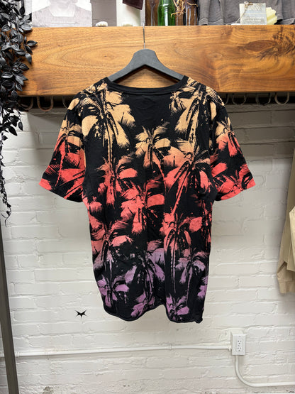 2019 Saint Laurent ‘Surf Sound’ Redux Palm Tree Graphic T-Shirt