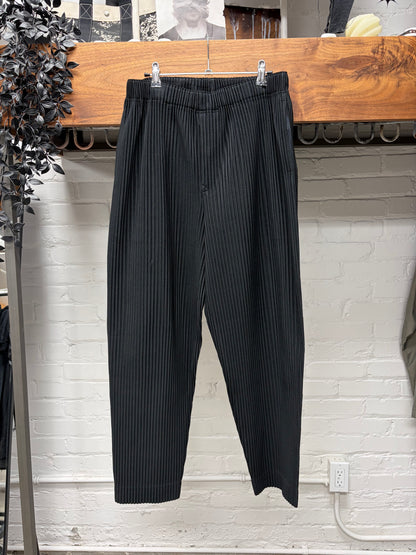 Issey Miyake Homme Plisse Black Pleated Trousers