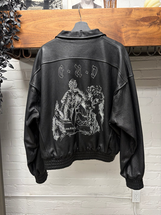 AW2024 Enfants Riches Deprimes ‘Painters Wife’ Black Lambskin Leather Jacket