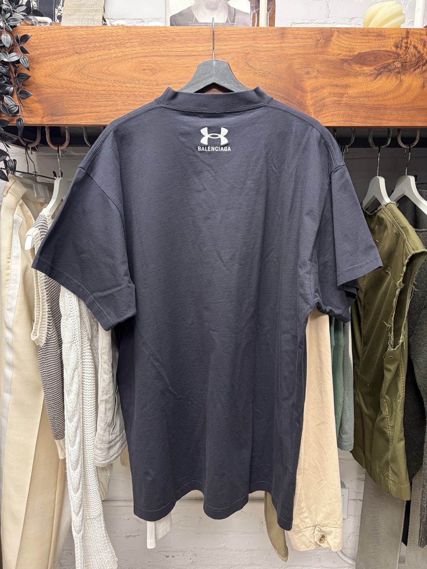 SS2025 Balenciaga x Under Armour Embroidered Logo T-Shirt