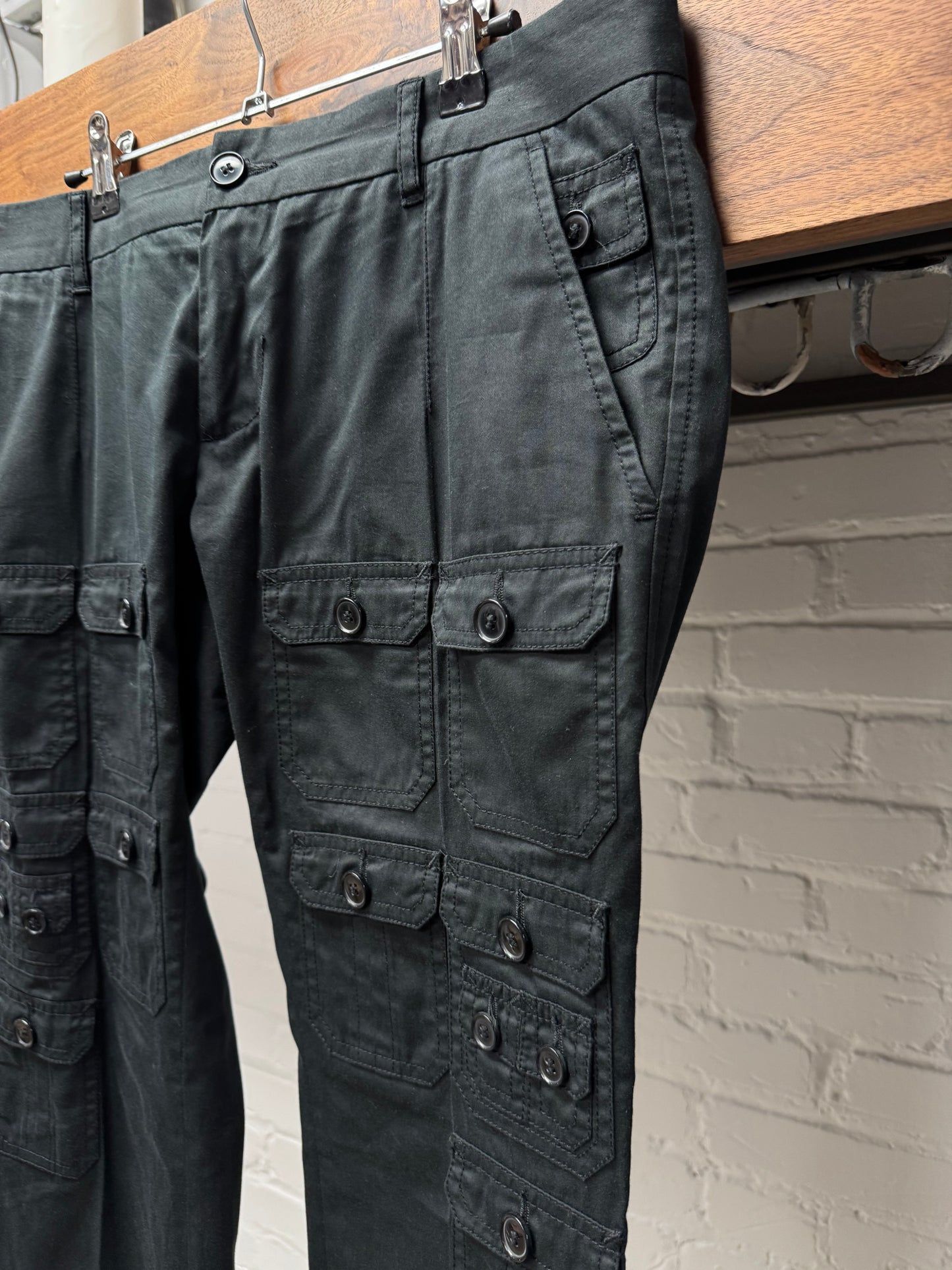 SS2007 Dolce & Gabbana Multi-Pocket Military Cargo Trousers