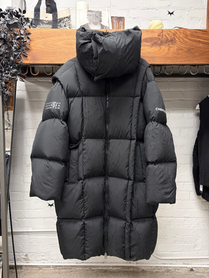 AW2023 Maison Margiela x Chenpeng Black Down Filled Full Length Parka