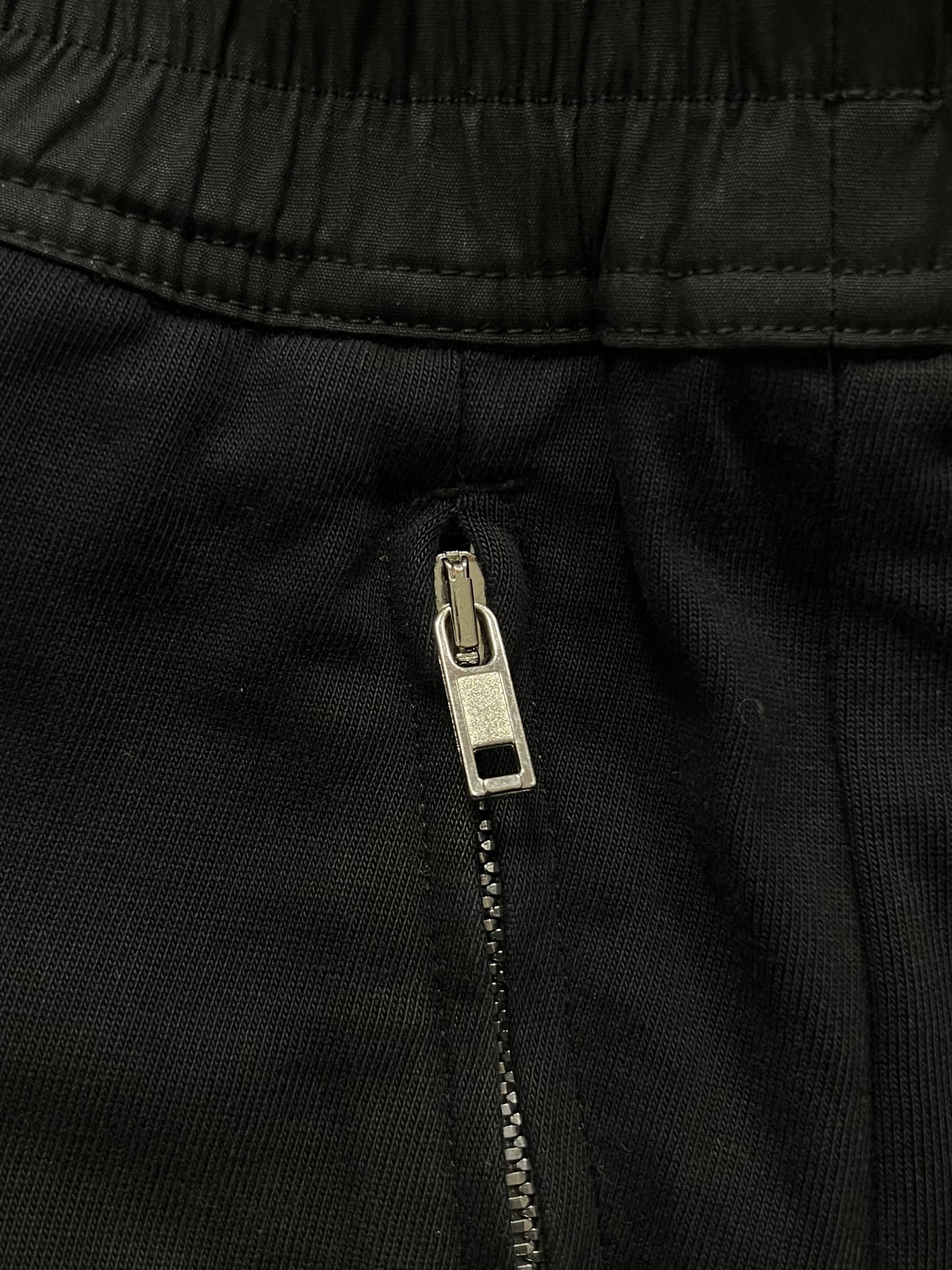 AW2021 Rick Owens ‘Gethsemane’ Black Zip Opening Pants