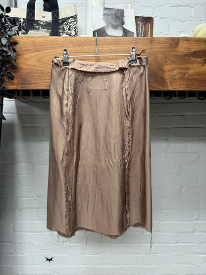 SS2006 Maison Martin Margiela ‘Blank Tag’ Raw Hem Silk Skirt