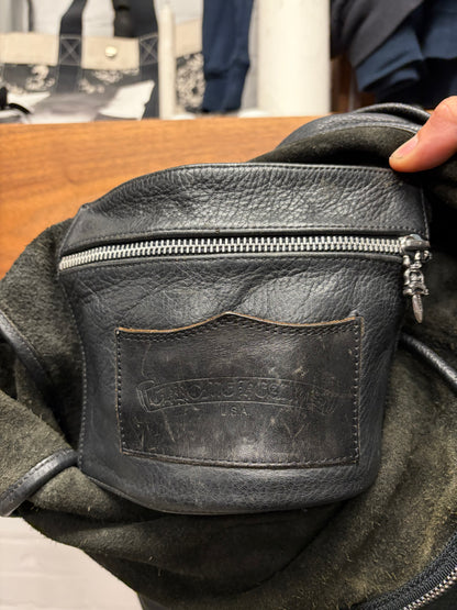 Chrome Hearts ‘Gunslinger’ Black Leather Crossbody Bag