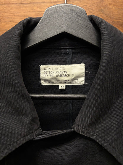 2003 General Research Belted Closure Canvas Collared Work Jacket