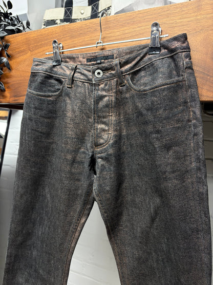Rip Van Winkle ‘Rustic Wax’ Flared Leg Denim