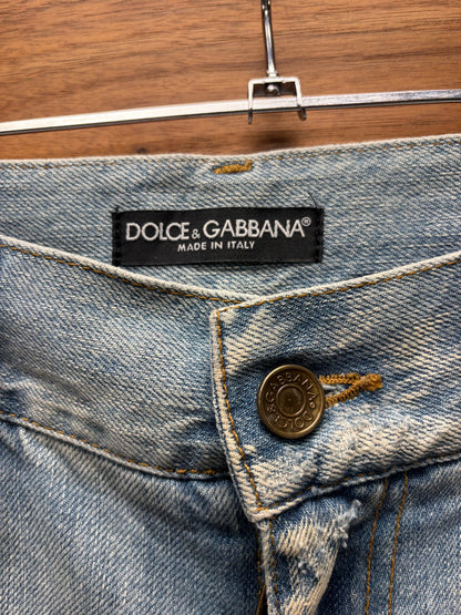 Vintage Dolce & Gabbana Light Wash Blue Bootcut Denim