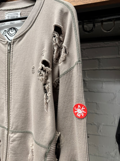 Cav Empt ‘Plague’ Wide Rib Cut Up Sweatshirt