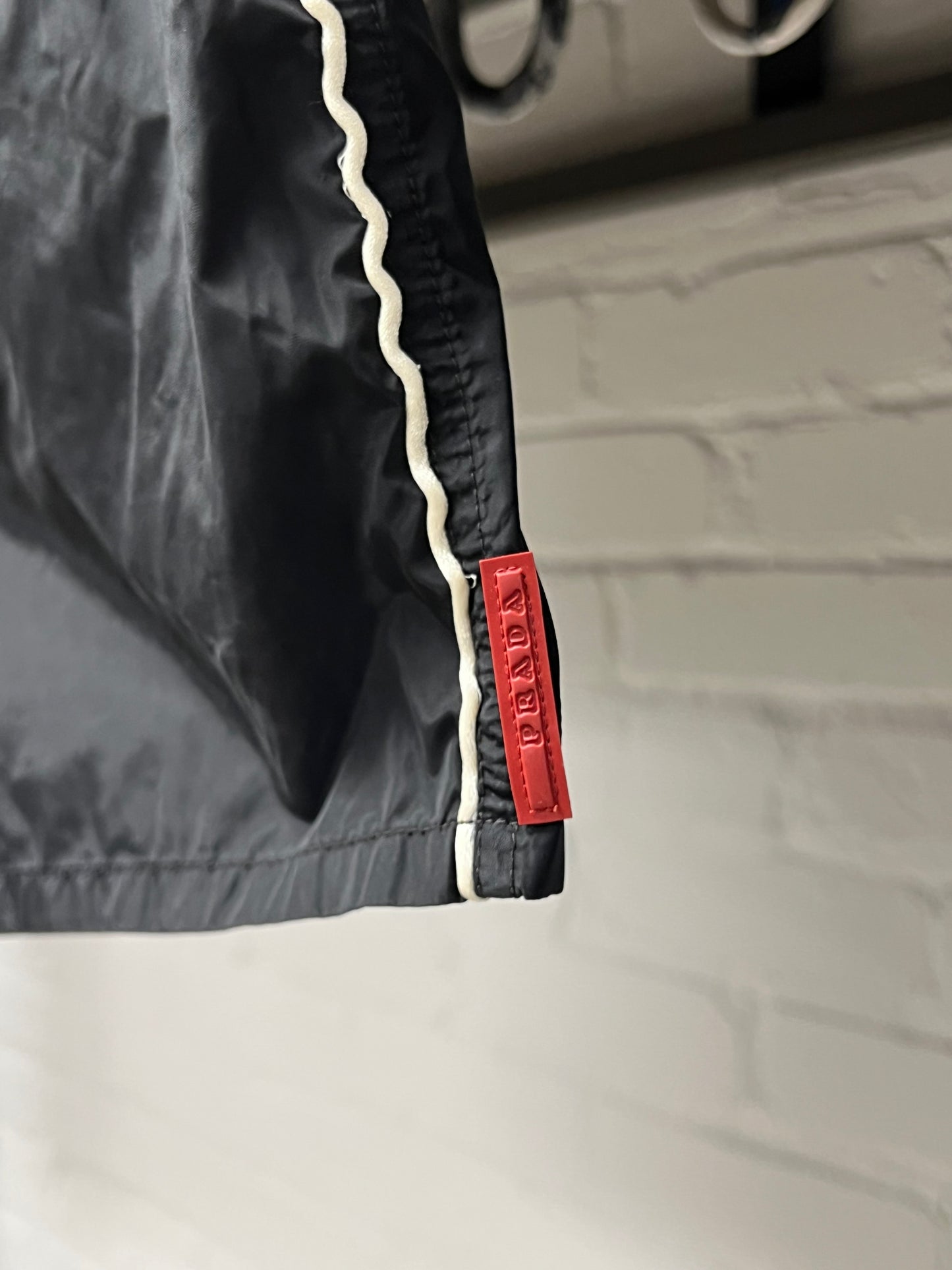 Prada Sport Nylon ‘Linea Rossa’ Swim Trunks/Shorts