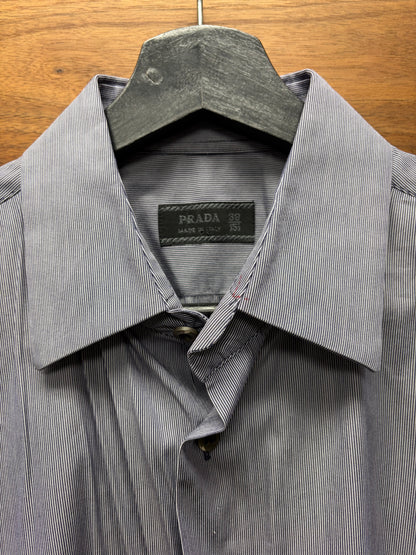 SS2000 Prada Soft Lilac Purple Short Sleeve Button Up Shirt