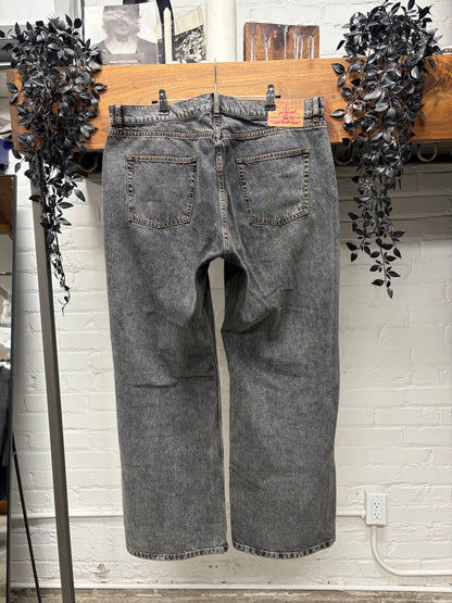 Y-Project ‘Metal Wire’ Shaped Grey Bootcut Denim