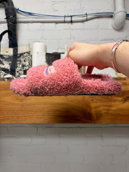 Balenciaga ‘Campaign Logo’ Fuzzy Slippers