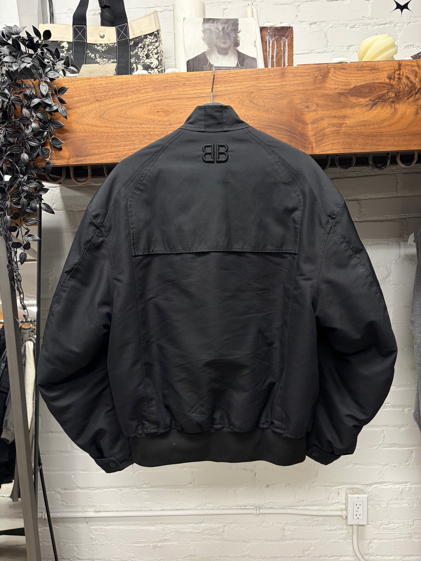 SS2020 Balenciaga Padded ‘Moto Racer’ Black Oversized Jacket