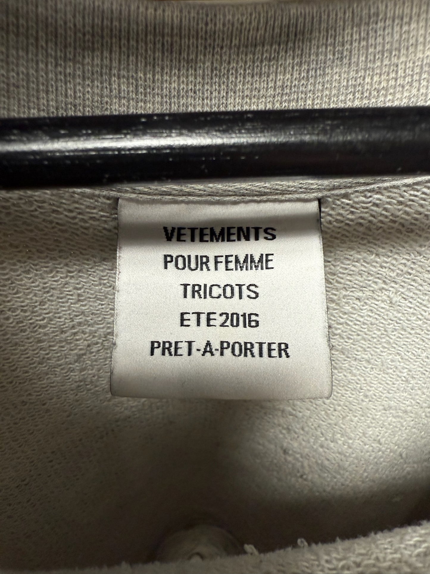 SS2016 Vetements x Champion Reversible Hoodie/Sweatshirt