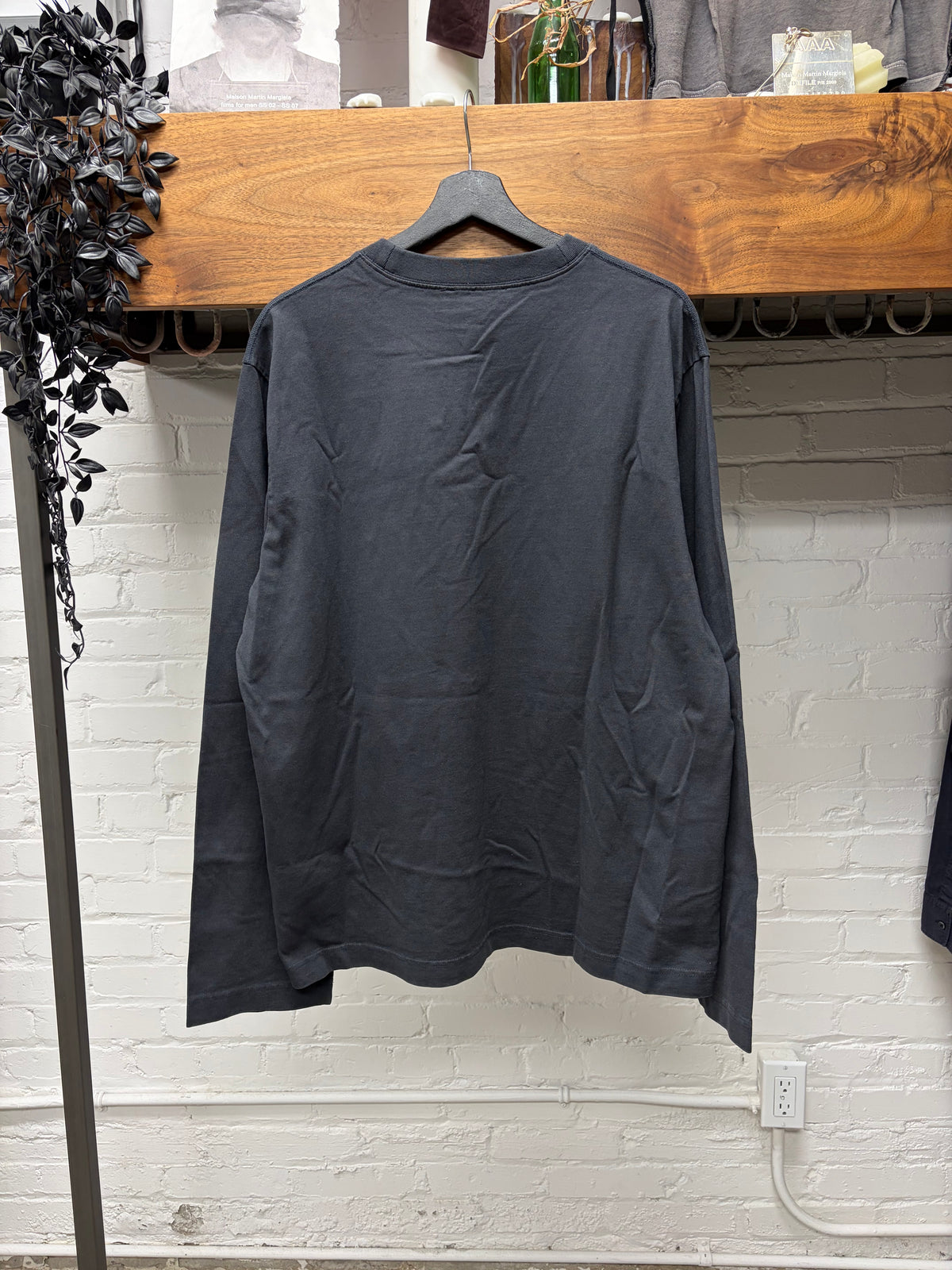 Acne Studios ‘Minimal Logo’ Black Long Sleeve T-Shirt