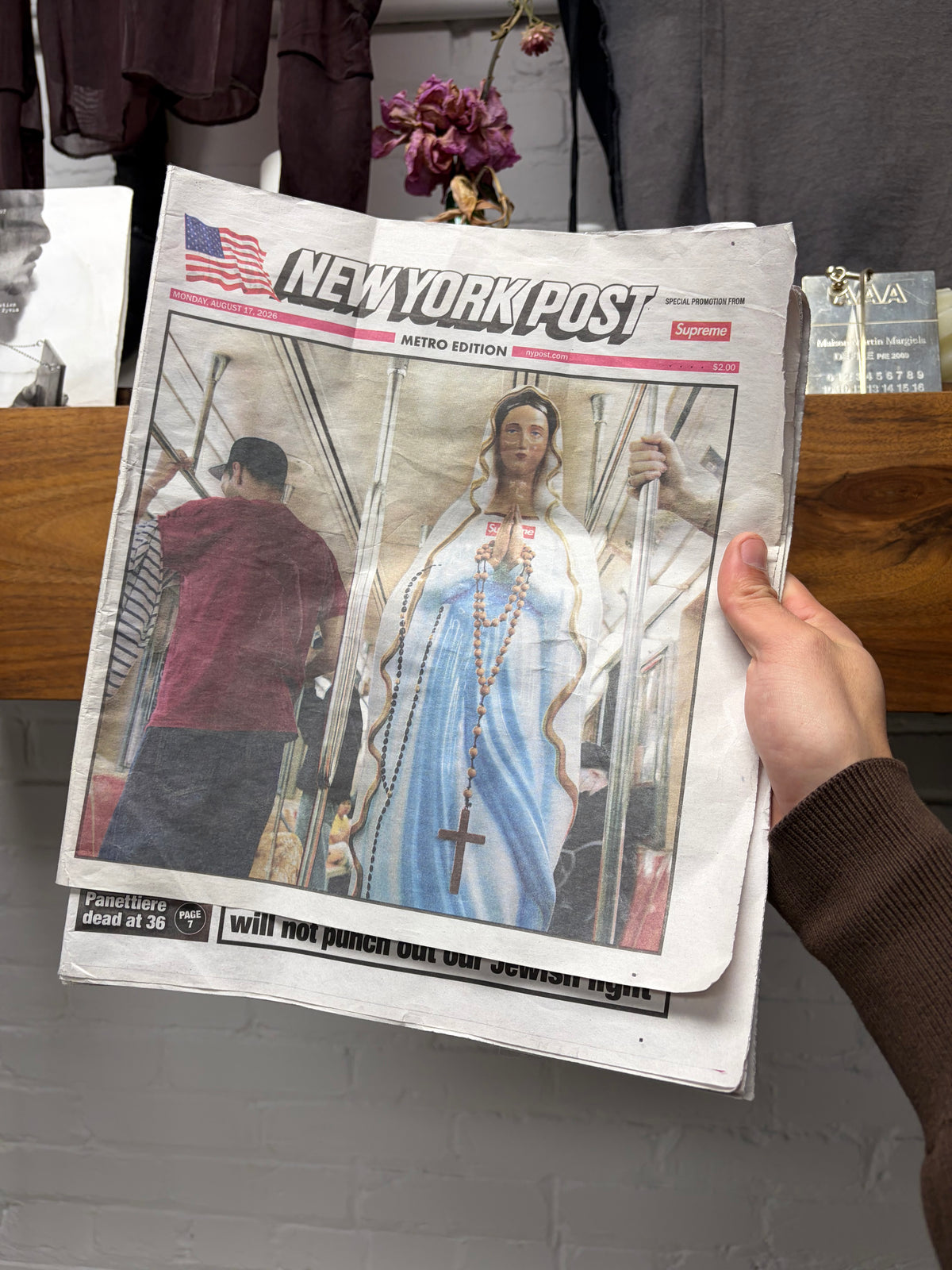 AW2026 Supreme x New York Post ‘Deliver us From Evil’ Newspaper Pressing