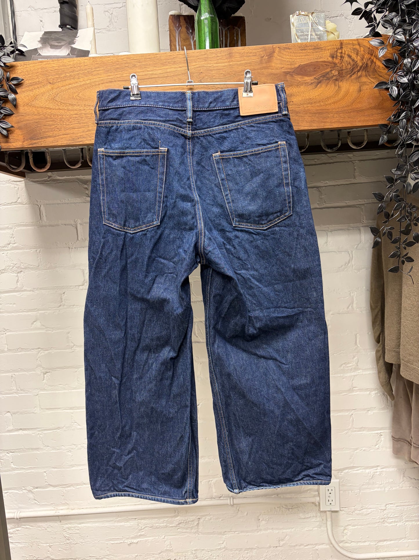Acne Studios ‘1981’ Raw Blue Wide Leg Denim