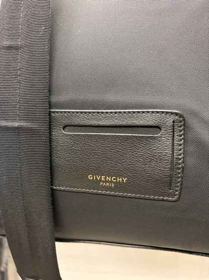 Givenchy Paris Distressed Black Nylon Backpack