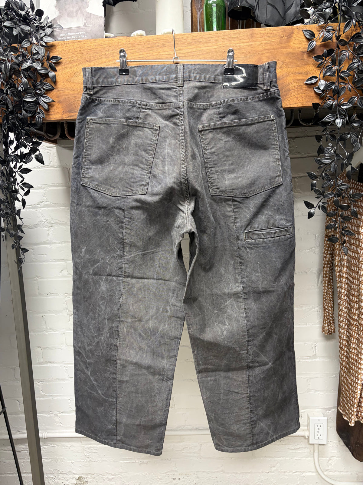 Our Legacy Grey ‘Fatigue Cut’ Wide Leg Denim