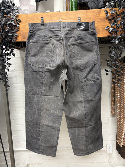 Our Legacy Grey ‘Fatigue Cut’ Wide Leg Denim