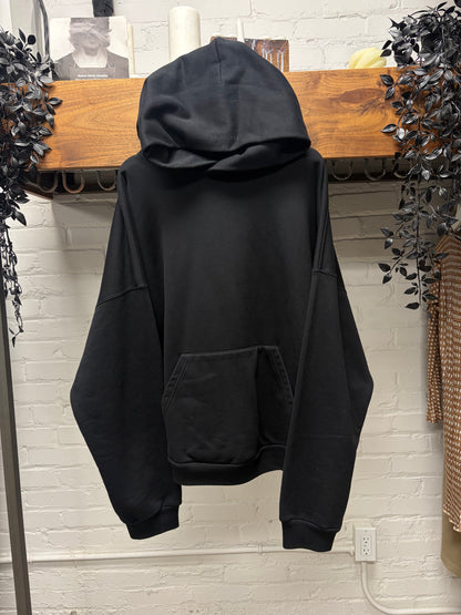 2022 Balenciaga Oversized Black ‘Hood Embroidered’ Logo Hoodie