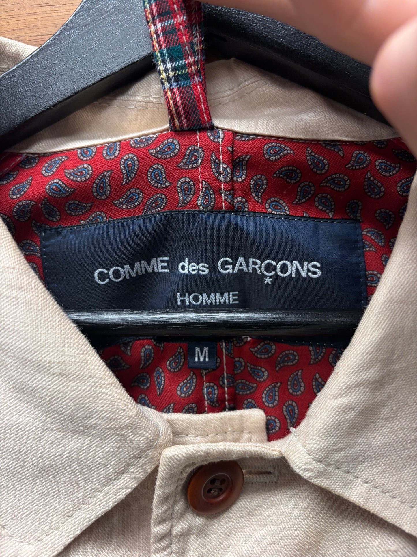 Comme Des Garcons Homme Tan Brown Long Coat