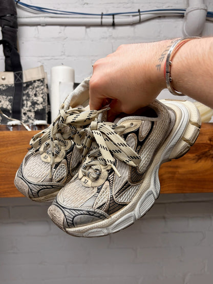 Balenciaga ‘3XL’ Cream/Tan Oversized Low Top Athletic Sneakers