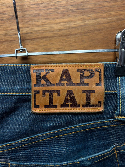 Kapital Raw Indigo Blue Selvedge Skinny Jeans
