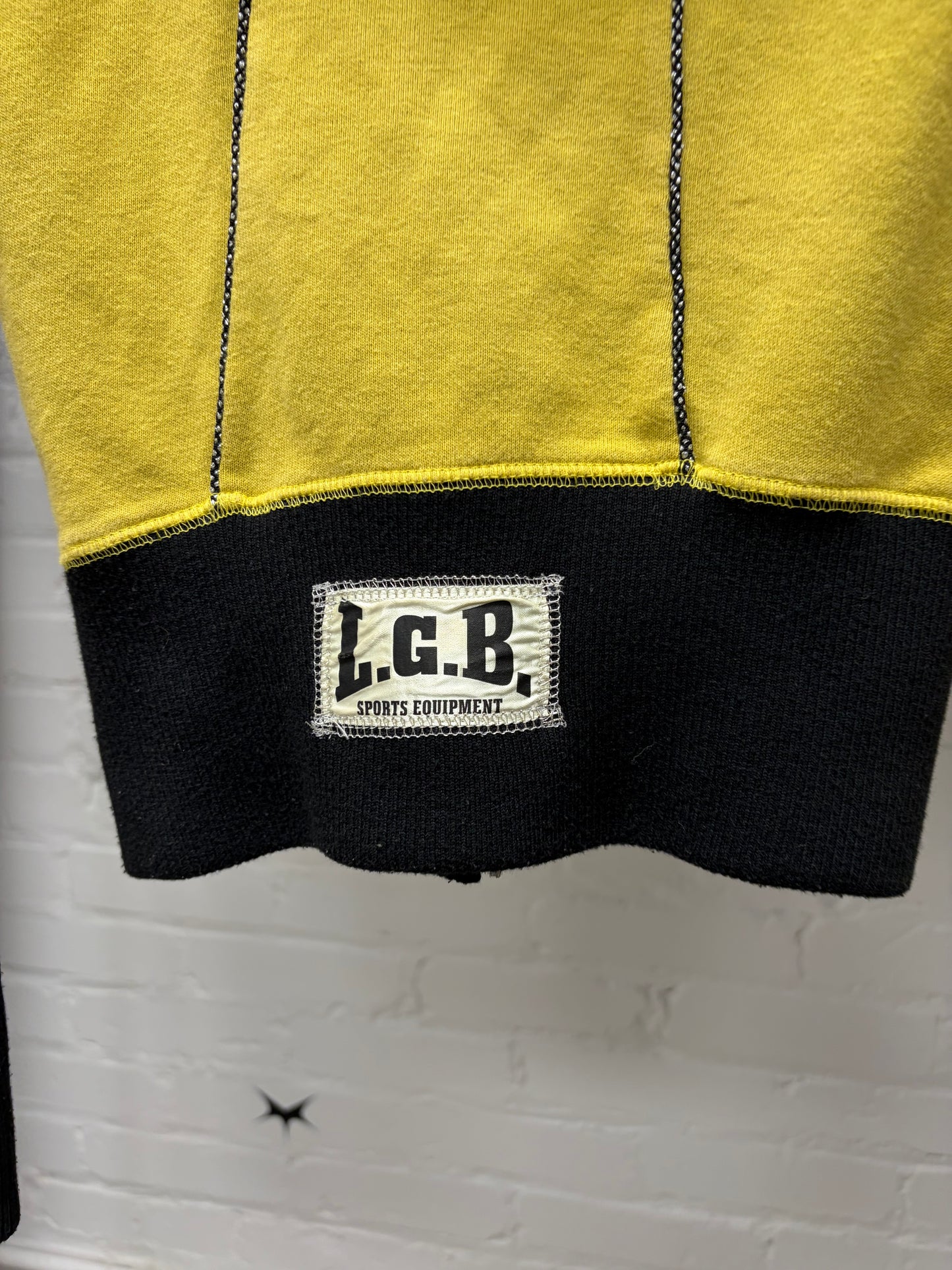 L.G.B. ‘Spider’ Black/Yellow Boxing Zip-Up Hoodie