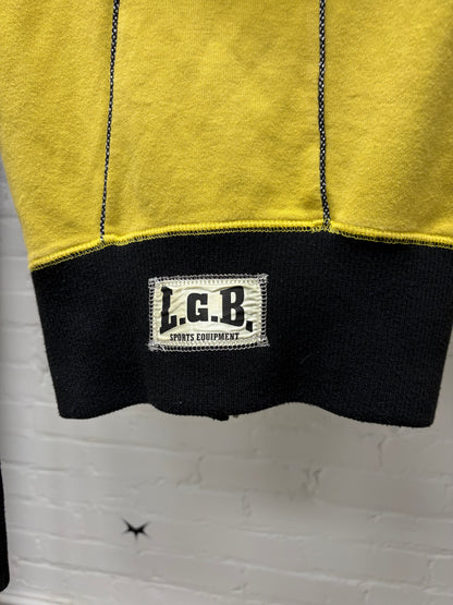 L.G.B. ‘Spider’ Black/Yellow Boxing Zip-Up Hoodie