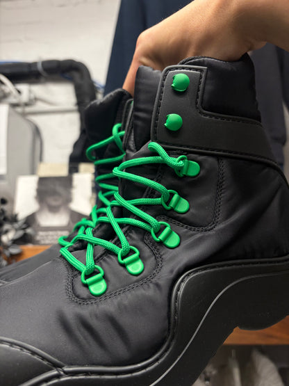 Bottega Veneta ‘Puddle Bomber’ Black Combat Boots