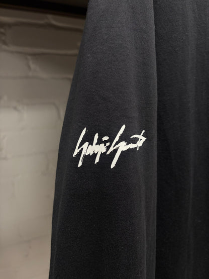 Y-3 by Yohji Yamamoto Black Long Sleeve Polo