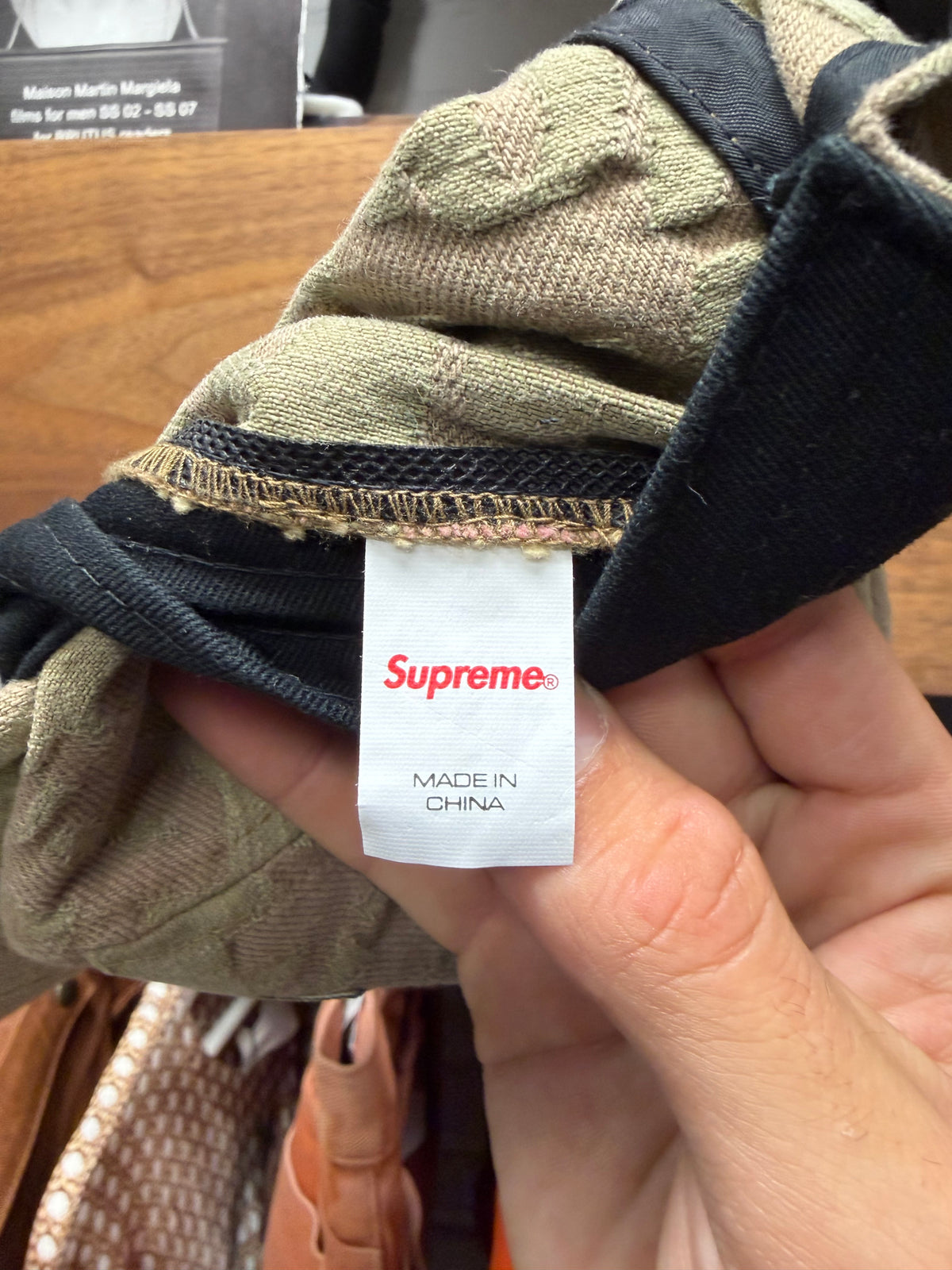 SS2022 Supreme ‘Fat Tip’ Jacquard ‘Box Logo’ Strap-Back Hat
