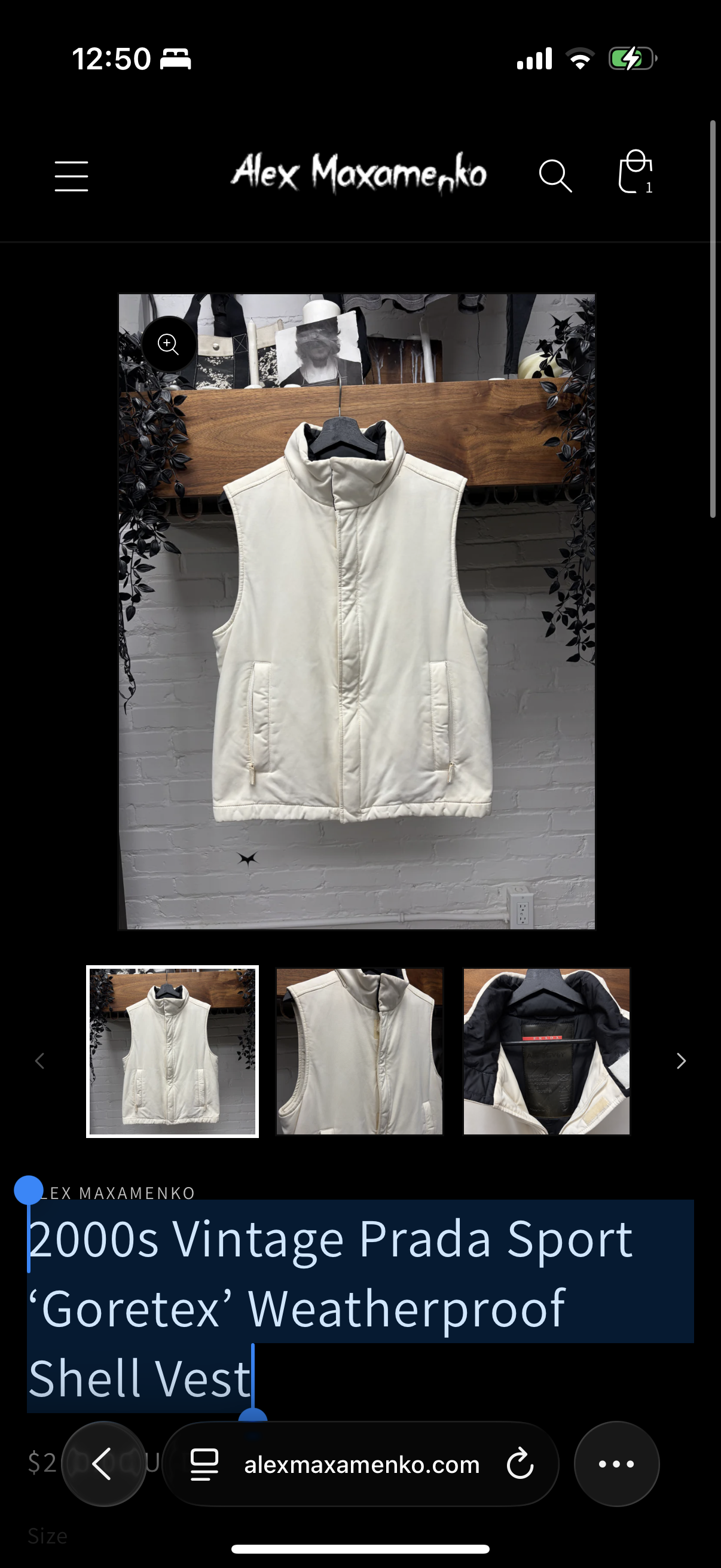 2000s Vintage Prada Sport ‘Goretex’ Weatherproof Shell Vest