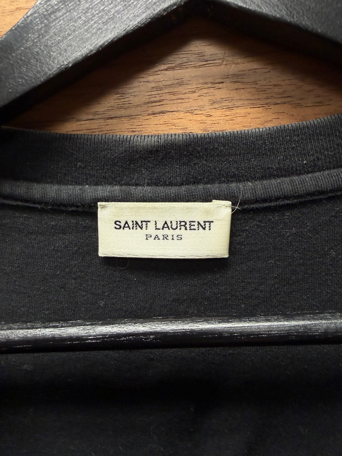 SS2014 Saint Laurent by Hedi Slimane ‘Bloodluster’ Fangs Black Graphic T-Shirt