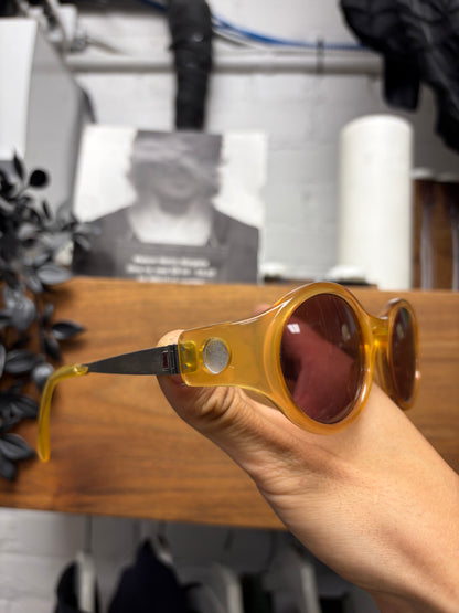 Jean Paul Gaultier Yellow/Silver  Oval Shape Sunglasses